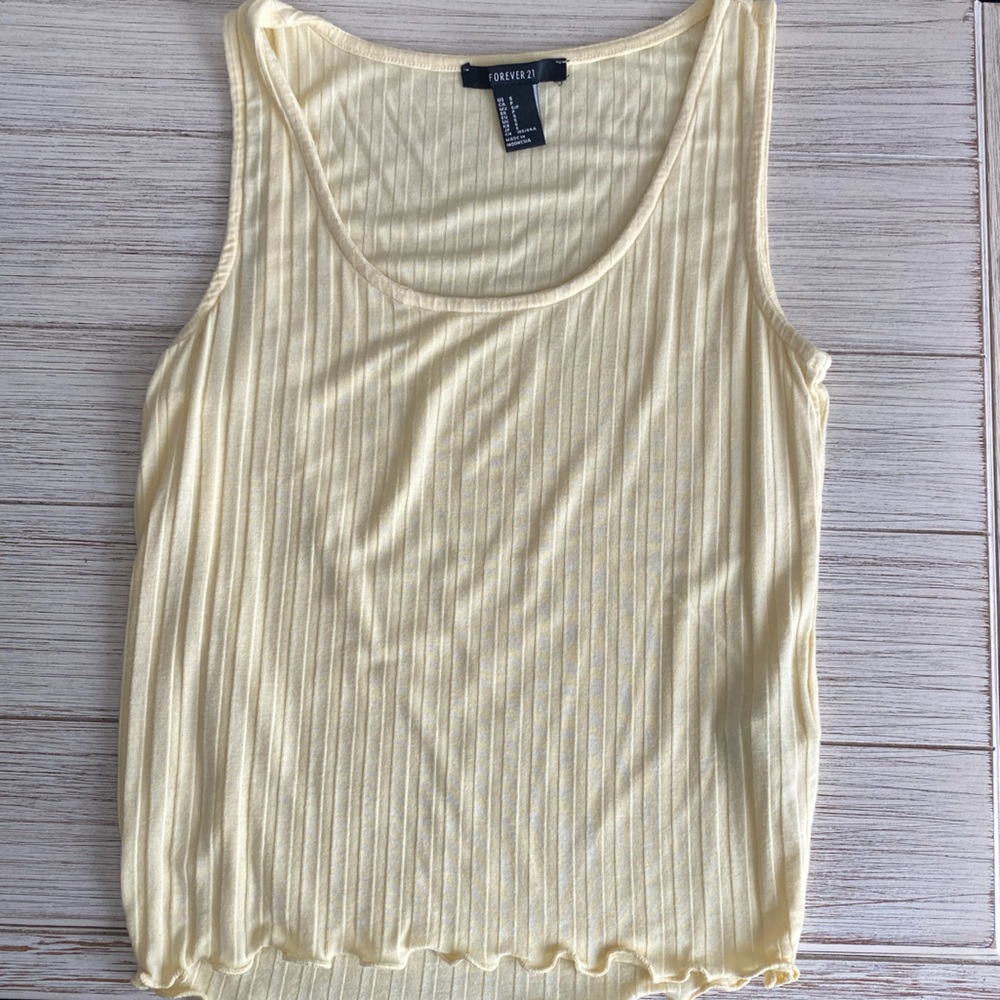 Forever 21 yellow tank